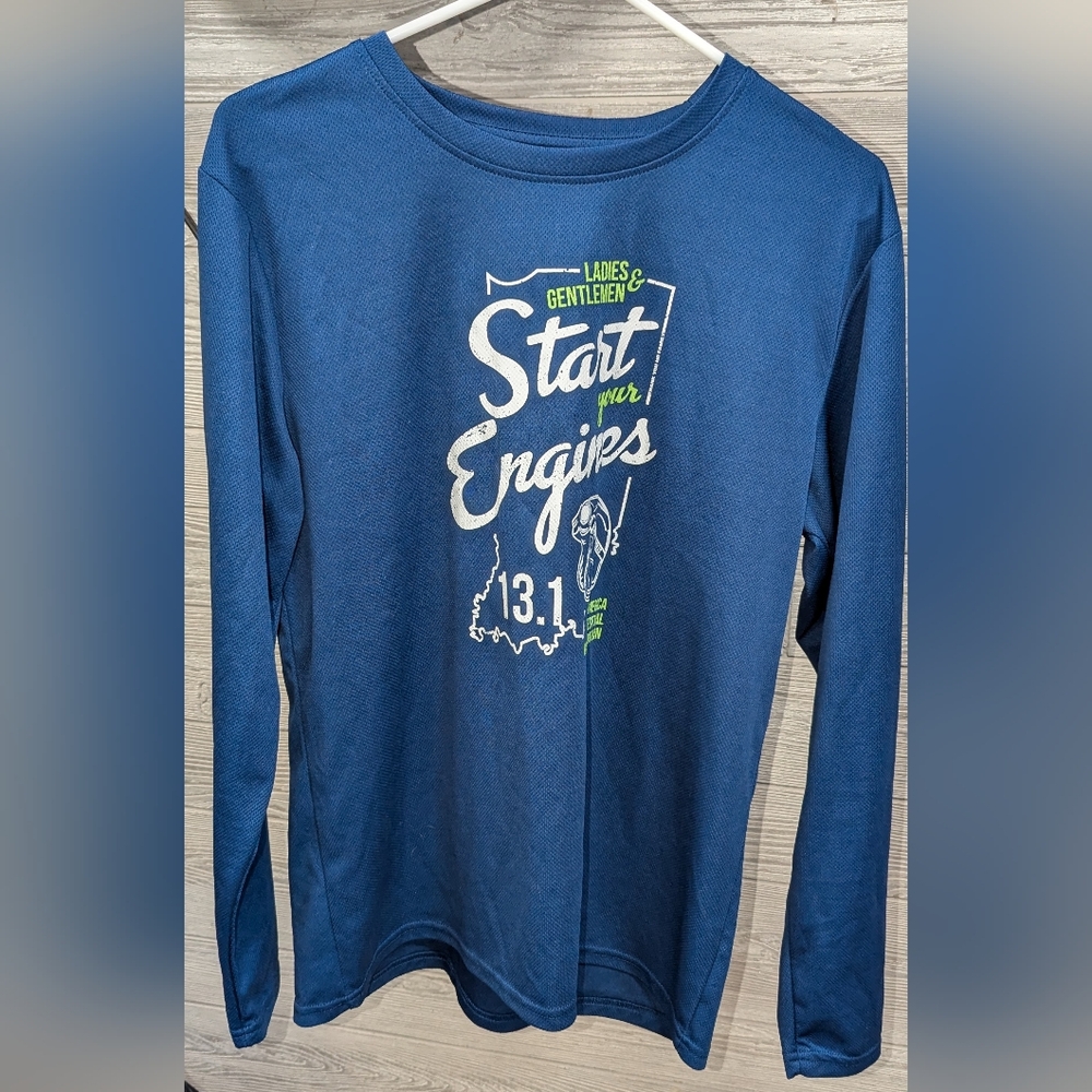 Men's size L blue Indy shirt
